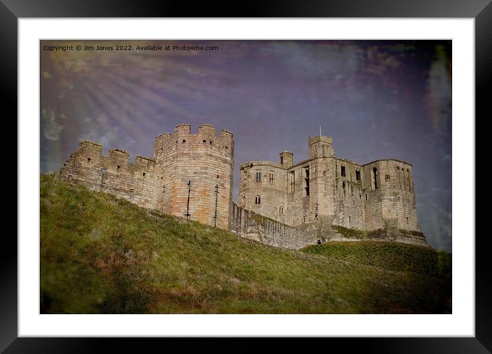 Artistic Warkworth Castle Framed Mounted Print by Jim Jones