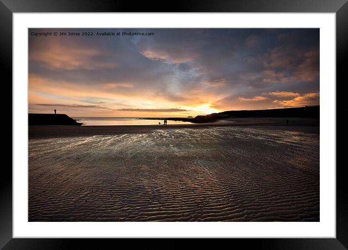 Ripples in the sand Framed Mounted Print by Jim Jones