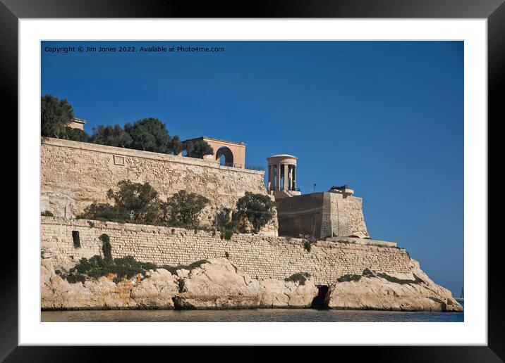 Fort St Elmo, Valletta, Malta Framed Mounted Print by Jim Jones