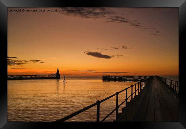 February sunrise at the river mouth (2) Framed Print by Jim Jones