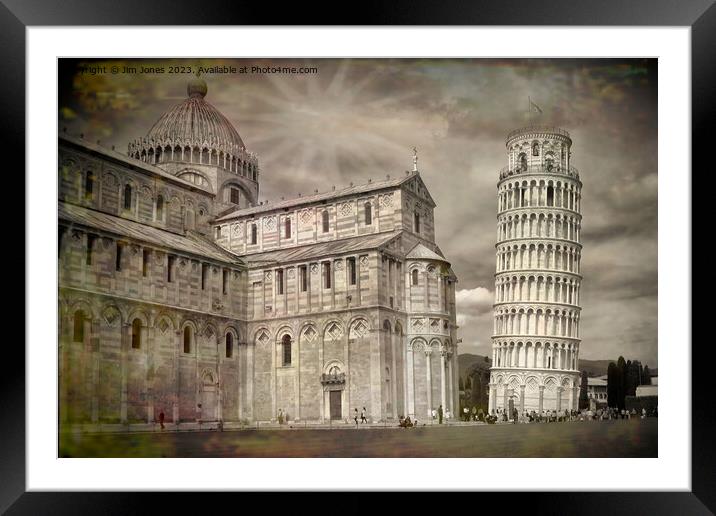 The Splendour of Pisa - Artistic Filter Framed Mounted Print by Jim Jones