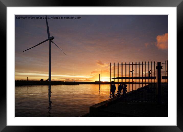 October Sunrise on the River Blyth Framed Mounted Print by Jim Jones