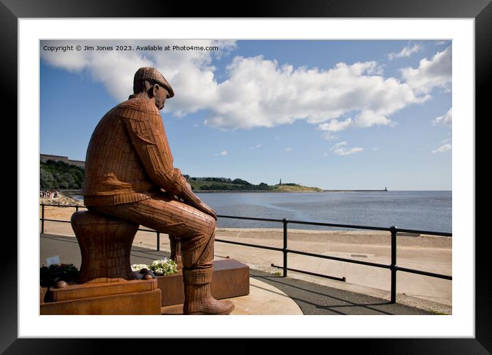 Fiddler's Green Memorial, North Shields Fish Quay Framed Mounted Print by Jim Jones