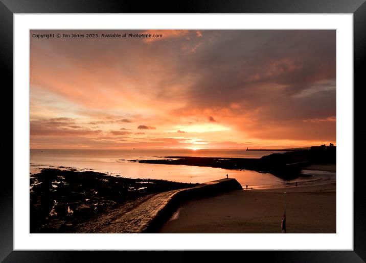 ABCD - Another Beautiful Cullercoats Daybreak Framed Mounted Print by Jim Jones