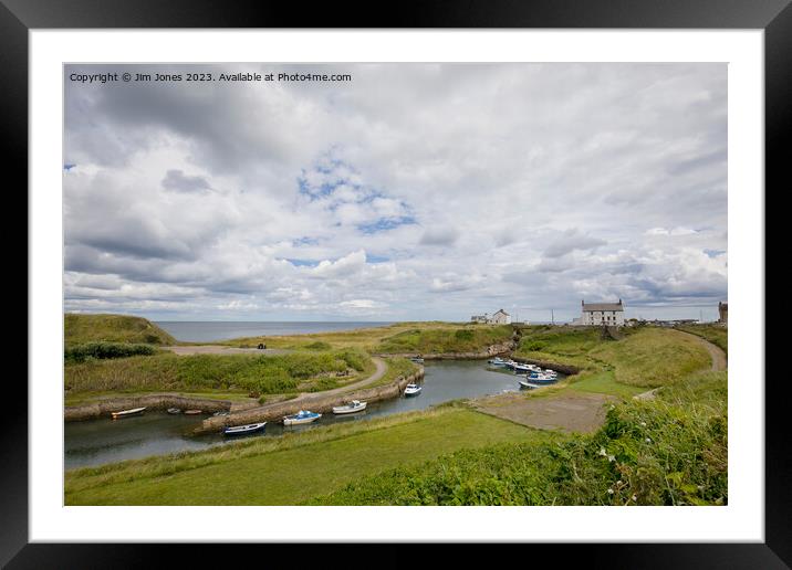 Seaton Sluice Harbour at High Tide (2) Framed Mounted Print by Jim Jones