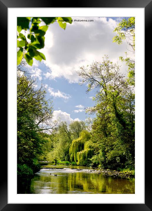 Bend in the River Blyth - Portrait Framed Mounted Print by Jim Jones