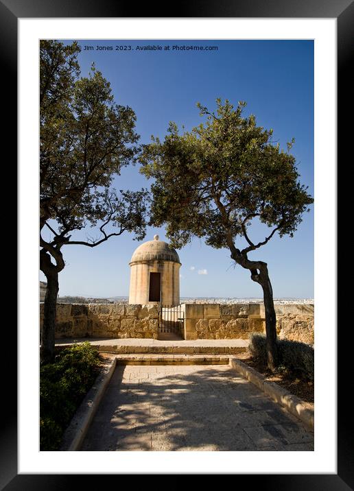 Hastings Gardens, Valletta Framed Mounted Print by Jim Jones