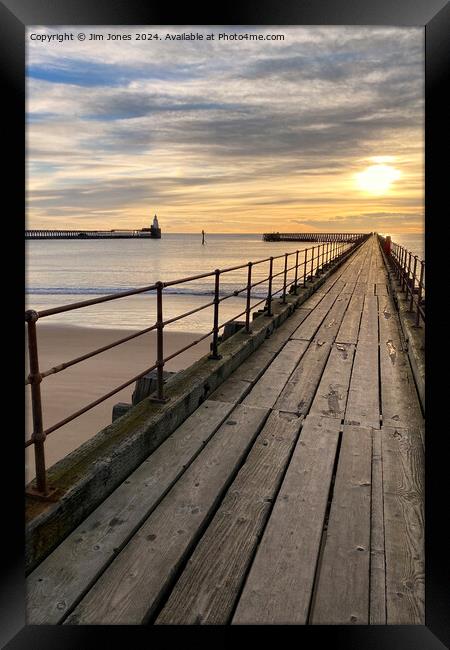 January sunrise at the mouth of the River Blyth -  Framed Print by Jim Jones