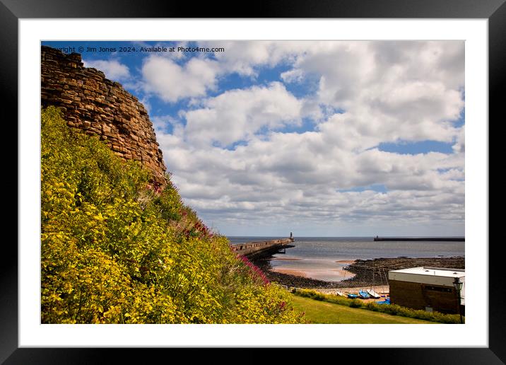 The mouth of the River Tyne Framed Mounted Print by Jim Jones