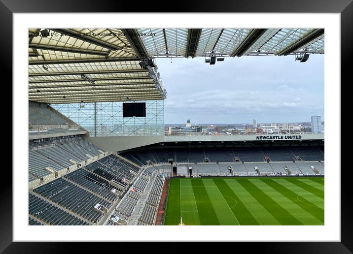 St James Park, Newcastle upon Tyne Framed Mounted Print by Jim Jones