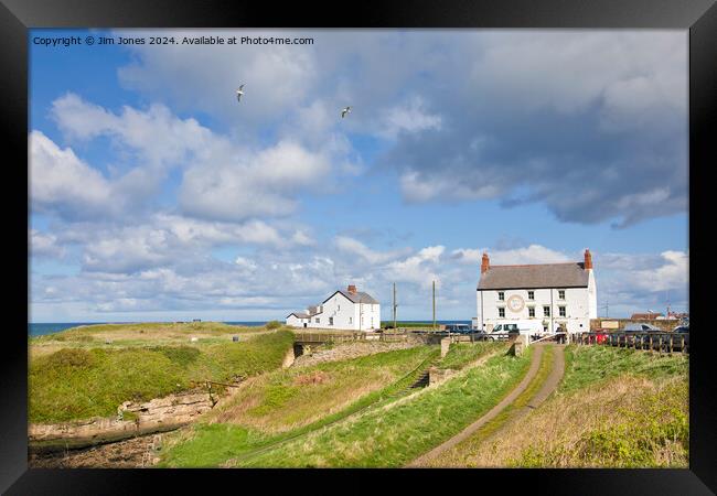 Super Sunny Seaton Sluice Framed Print by Jim Jones