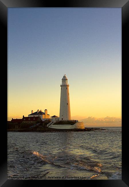 Serenity at St Marys Island Framed Print by Jim Jones