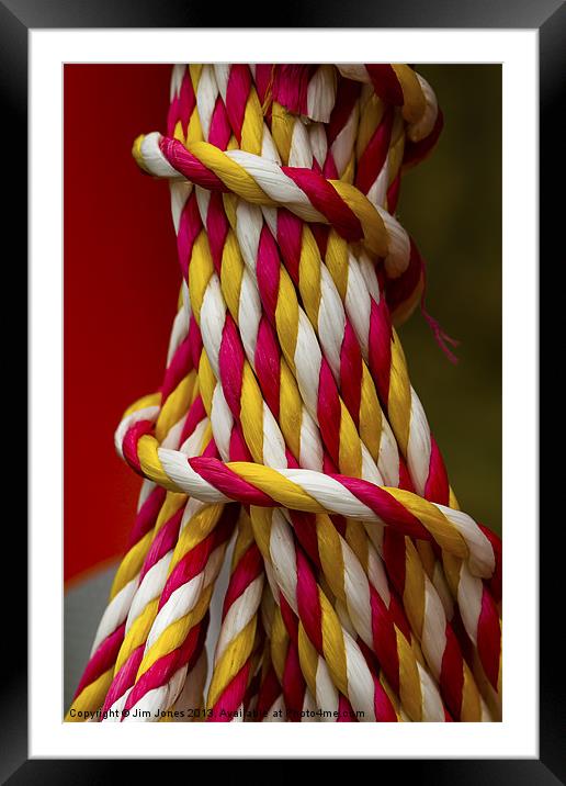 Rope Helter Skelter Framed Mounted Print by Jim Jones