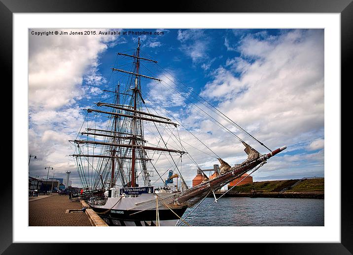  Tall Ship Framed Mounted Print by Jim Jones