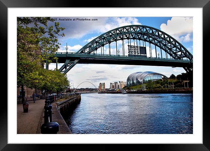  Tyne Bridges and The Sage Framed Mounted Print by Jim Jones