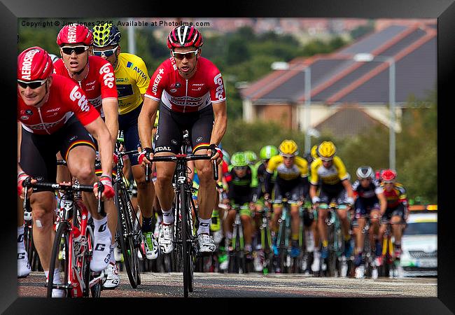  Tour of Britain Cycle Race 2015 Framed Print by Jim Jones