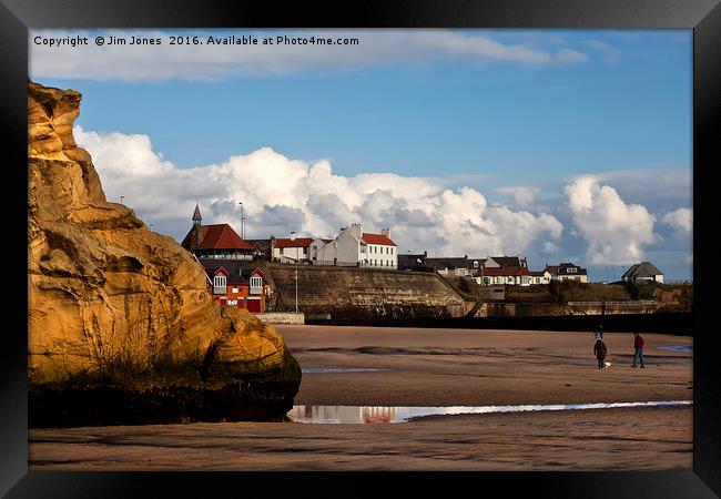 Cullercoats Bay Framed Print by Jim Jones