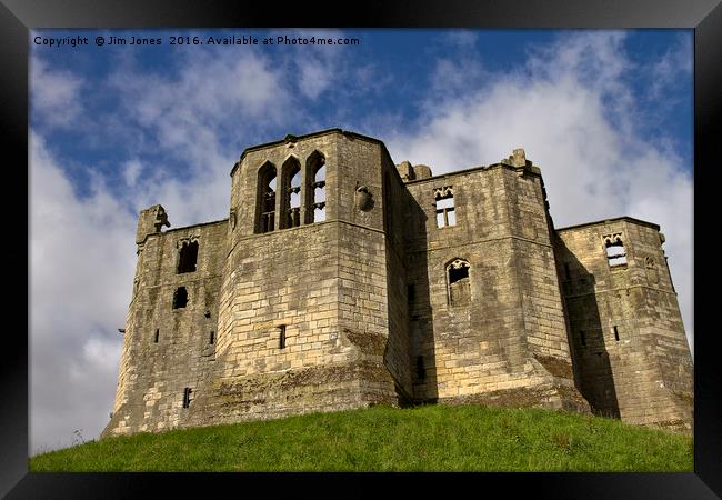 Warkworth Castle Keep Framed Print by Jim Jones