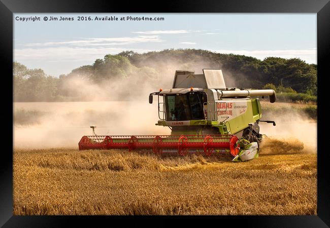 Harvest Time Framed Print by Jim Jones