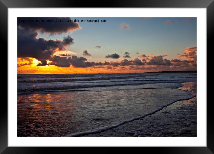 Dawn Reflections Framed Mounted Print by Jim Jones