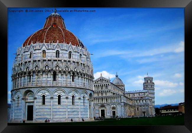 Artistic Pisa Framed Print by Jim Jones