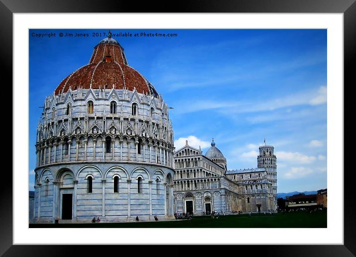 Artistic Pisa Framed Mounted Print by Jim Jones