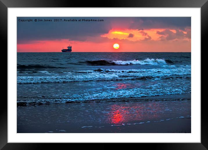 Sailing into daylight Framed Mounted Print by Jim Jones