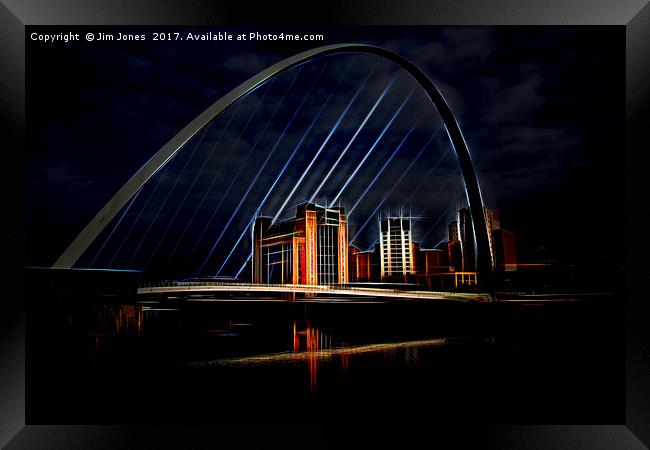 Artistic Tyne Framed Print by Jim Jones