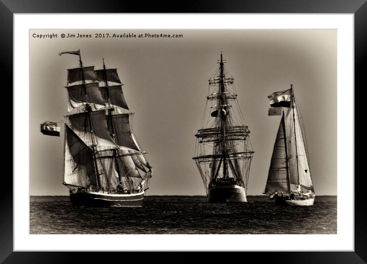 I saw three ships Framed Mounted Print by Jim Jones