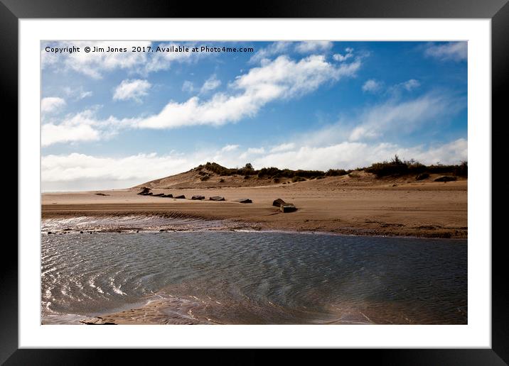 The Sand Dunes at Alnmouth Framed Mounted Print by Jim Jones