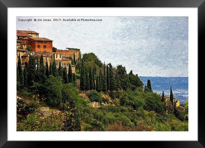 Artistic Tuscany Framed Mounted Print by Jim Jones