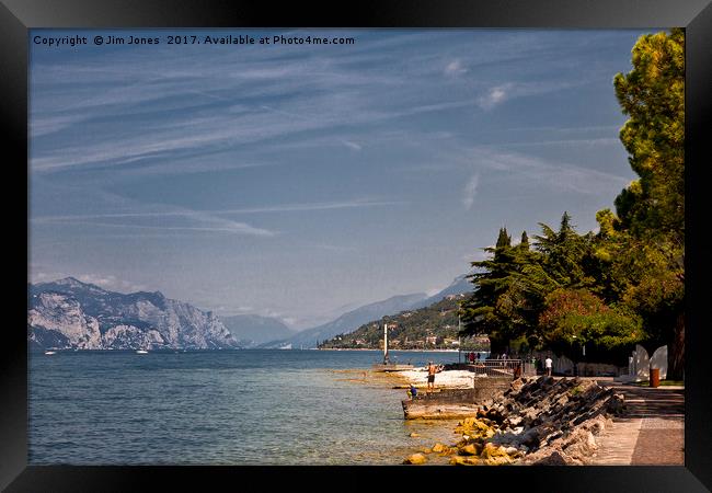 Lake Garda (3) Framed Print by Jim Jones