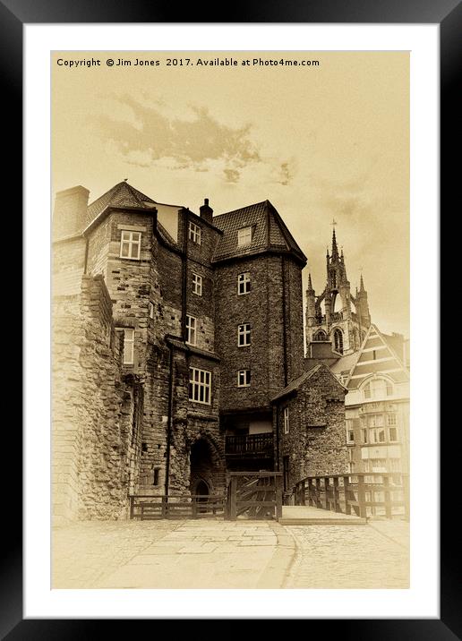 Newcastle's new castle Framed Mounted Print by Jim Jones