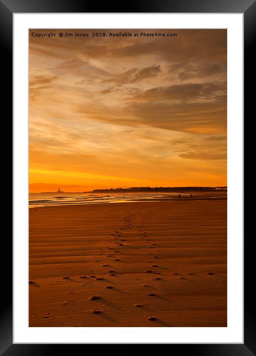  Walking towards the Daybreak Framed Mounted Print by Jim Jones