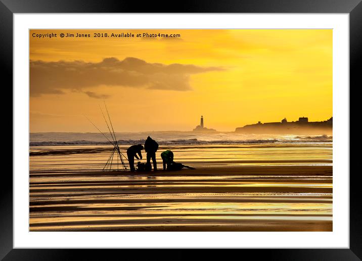 Fishermen at Sunrise Framed Mounted Print by Jim Jones