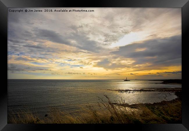 September morning seascape Framed Print by Jim Jones