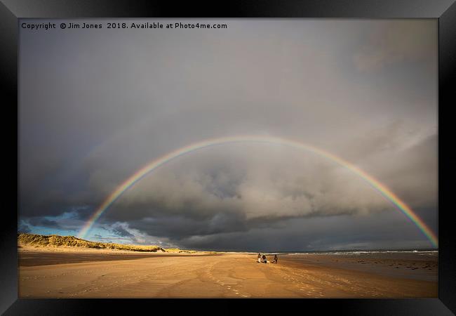Somewhere under the rainbow! Framed Print by Jim Jones
