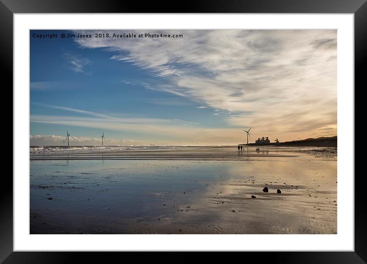 Solitude and reflections. Framed Mounted Print by Jim Jones