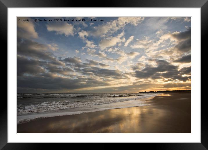 Dawn on the Northumberland coast Framed Mounted Print by Jim Jones