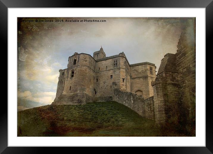 Artistic Warkworth Castle Framed Mounted Print by Jim Jones