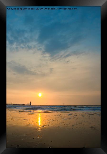 North Sea Sunrise Framed Print by Jim Jones