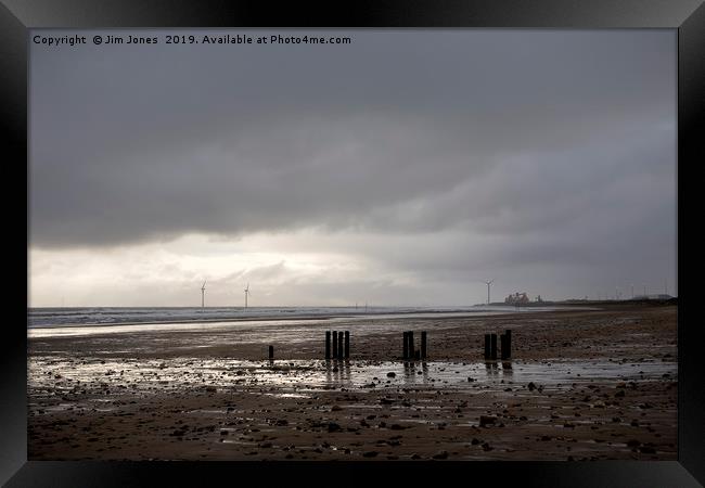 Threatening Winter Skies Framed Print by Jim Jones