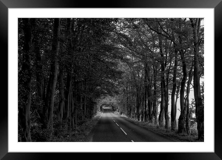 Bend in the road Framed Mounted Print by Jim Jones