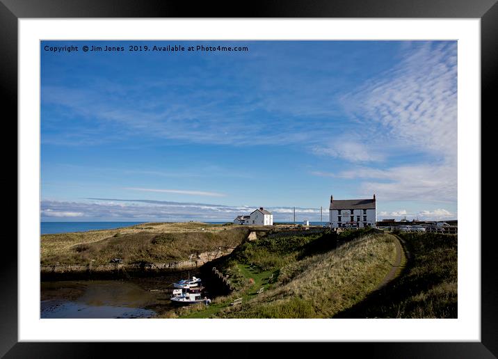 Seaton Sluice Harbour in Autumn Framed Mounted Print by Jim Jones