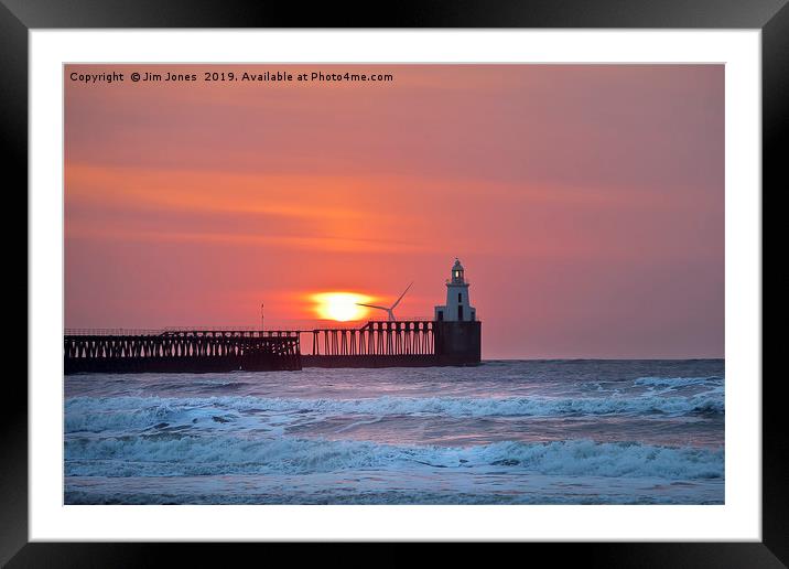 Red sky in the morning...... Framed Mounted Print by Jim Jones