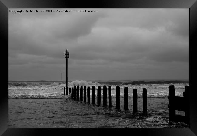 Looking out to sea. Framed Print by Jim Jones
