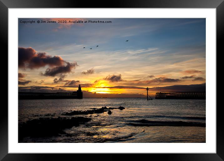 Sunrise over the River Blyth Framed Mounted Print by Jim Jones