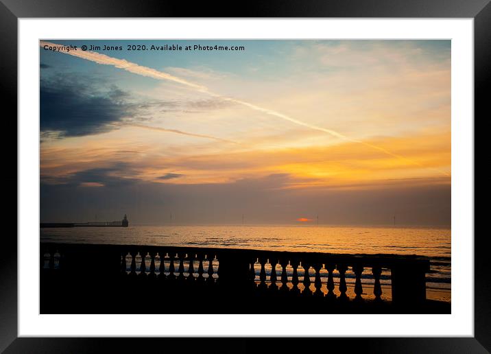 Sunrise from the Promenade at Blyth (2) Framed Mounted Print by Jim Jones