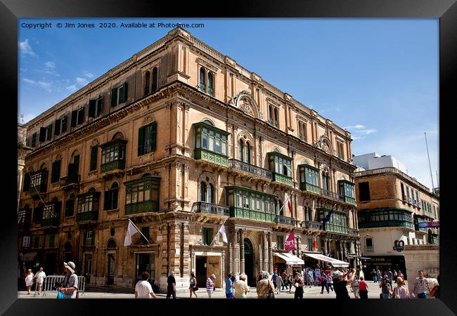 Republic Street, Valletta Framed Print by Jim Jones