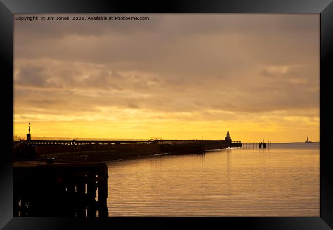 February sunrise on the River Blyth Framed Print by Jim Jones